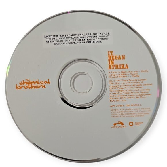 The Chemical Brothers – It Began In Afrika‎ [2001 Promotional CD Single] - Picture 3 of 3